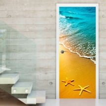 Vinilos para puertas estrellas de mar
