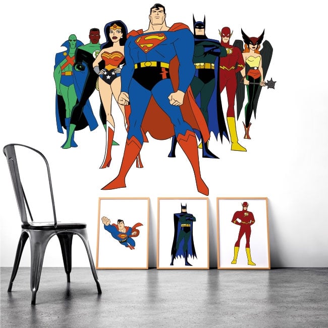 Rojo y Gato Super Heroes Pegatinas de pared para niños- Acte deco