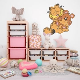 Vinilos infantiles garfield y osito