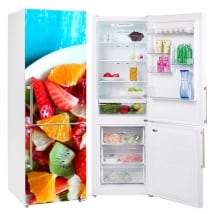 Vinilos neveras frutas en el plato