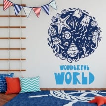 Vinilos infantiles wonderful world