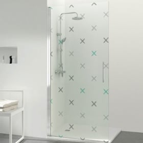 Vinilos para mamparas cruces baños