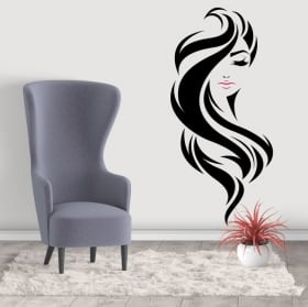 Vinilos adhesivos rostro mujer
