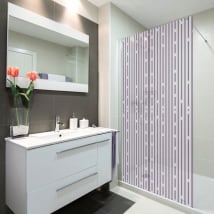 Vinilos mamparas líneas de baños