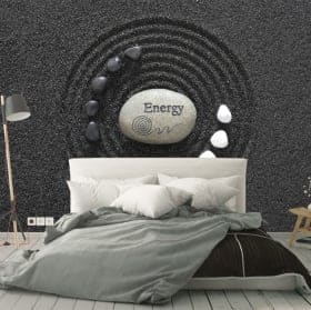 Fotomurales vinilos piedras zen energy