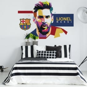 Vinilos lionel messi barcelona fútbol
