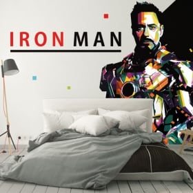 Vinilos decorativos para paredes iron man