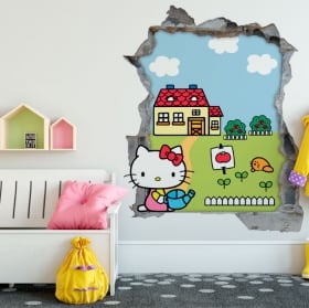 Vinilos infantiles gnomo y hadas mágicas 3d