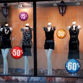 Vinilos rebajas escaparates tiendas y comercios