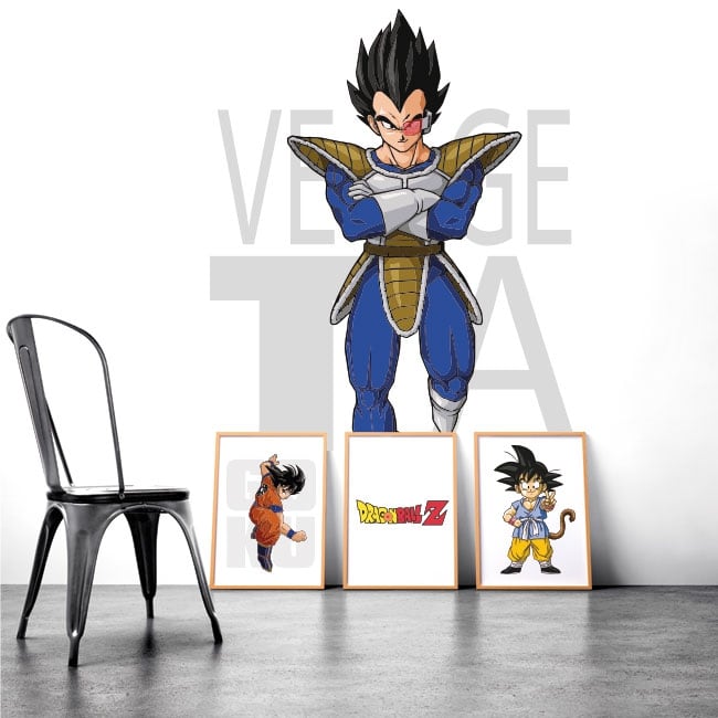 Vinil decorativo Vegeta, Dragon Ball Z