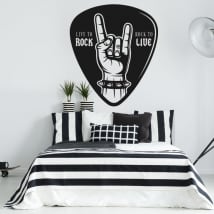 Vinilos y pegatinas rock and roll