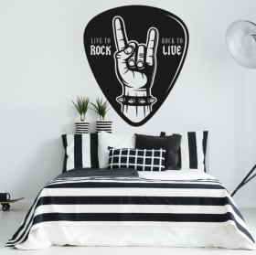 Vinilos y pegatinas rock and roll