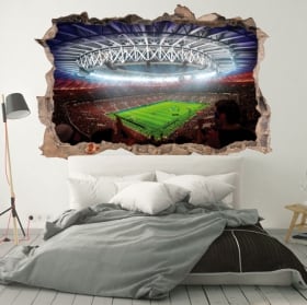 Vinilos paredes estadio fútbol mundial rusia 2018 3d