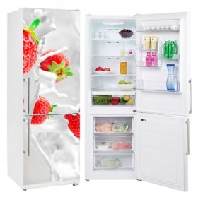 Vinilos para neveras fresas splash