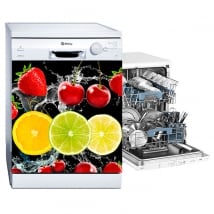 Vinilos lavavajillas frutas splash