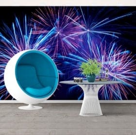 Fotomurales fuegos artificiales