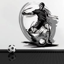 Vinilos y pegatinas jugador de fútbol