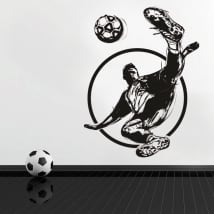 Vinilos decorativos y pegatinas fútbol jugador