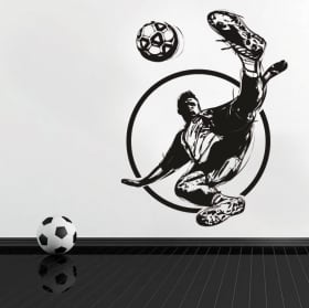 Vinilos decorativos y pegatinas fútbol jugador