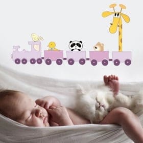 Vinilos adhesivos y pegatinas tren infantil