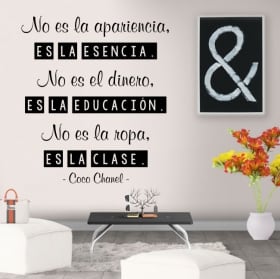 Vinilos y pegatinas frases coco chanel