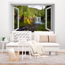 Vinilos y pegatinas cascada koosah 3d