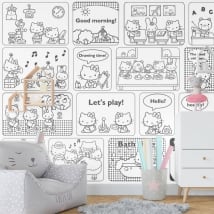 Fotomurales de vinilos hello kitty