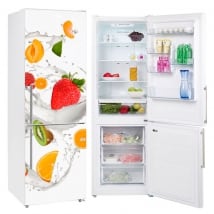 Vinilos para neveras frutas con leche