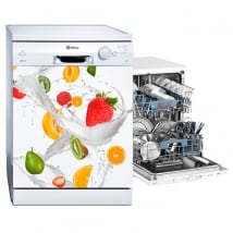 Vinilos para lavavajillas frutas con leche