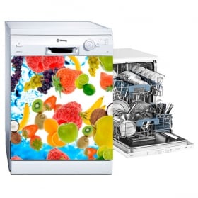 Vinilos para lavavajillas frutas con leche