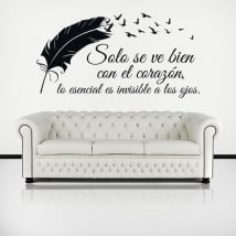 Vinilos adhesivos y pegatinas frase el principito