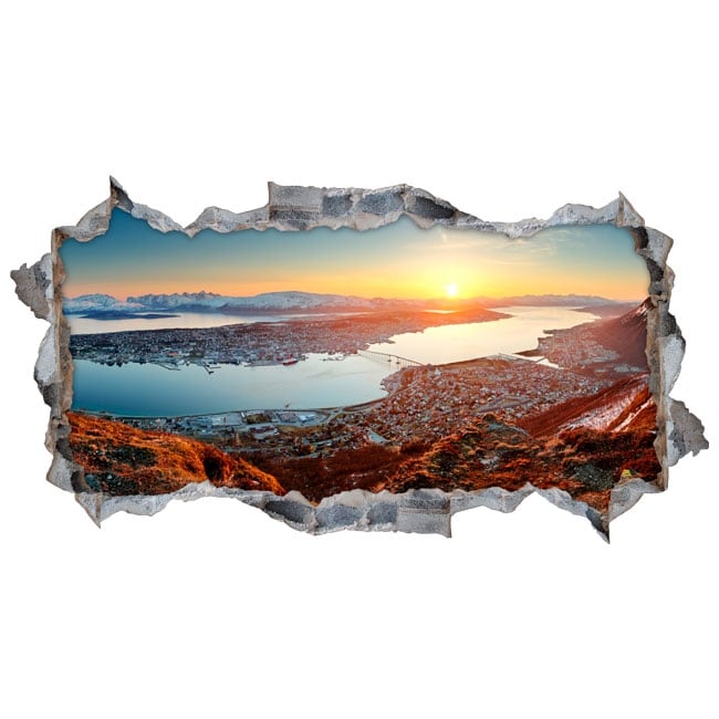 🥇 Vinilos decorativos islas lofoten noruega 3d 🥇