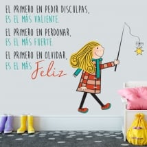 Vinilos decorativos frases bonitas de la vida