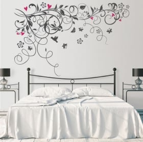 Vinilos decorativos y pegatinas árbol con hojas