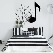 Vinilos decorativos y pegatinas notas de música