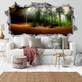 Vinilos 3d cascada parque estatal hocking hills ohio