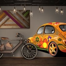 Vinilos decorativos y pegatinas volkswagen escarabajo