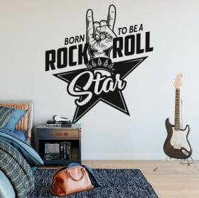 Vinilos y pegatinas rock and roll