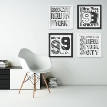 Vinilos y pegatinas new york cuadro efecto 3d