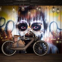 Murales de vinilo grafiti arte urbano