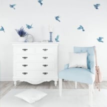 Vinilos decorativos y pegatinas aves origami