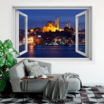 Vinilos ventanas estambul mezquita de suleiman 3d