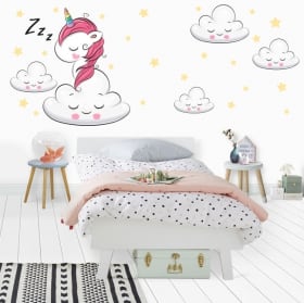 Vinilos y pegatinas unicornio dulces sueños