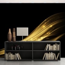 Fotomurales de vinilos trazos de oro
