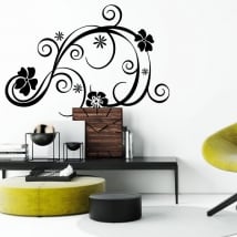 Vinilos decorativos y pegatinas con flores