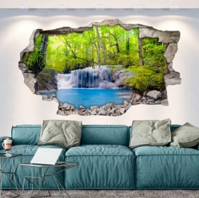 Vinilos Decorativos Cascadas De Tailandia 3D
