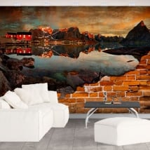 Fotomurales reine noruega efecto pared rota