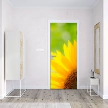 Vinilos decorar puertas y armarios girasol