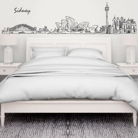 Vinilos decorativos skyline sídney australia