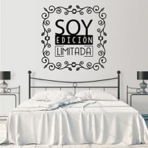 Vinilos decorativos frases edición limitada